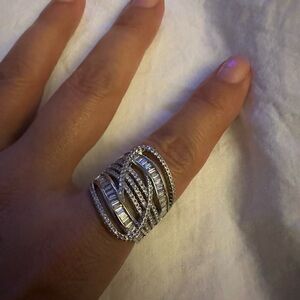 Elegant Silver and Gold Women's Ring